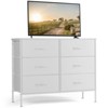 6 Drawers Dresser for Bedroom, Chest of Drawers with Fabric Bins, Media Console Table, Fabric Closet Dresser for Living Room Hallway - 3 of 4