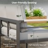 Bestier Outdoor  Aluminum Patio Chair with Heatproof Armrest - 3 of 4
