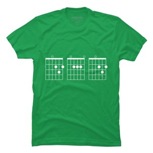 Men's Design By Humans Rocking Dad Guitar Chords By HoangCathrine T-Shirt - 1 of 2