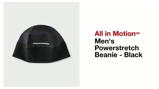 Men&#39;s Powerstretch Beanie - All In Motion&#8482; Black, 2 of 6, play video