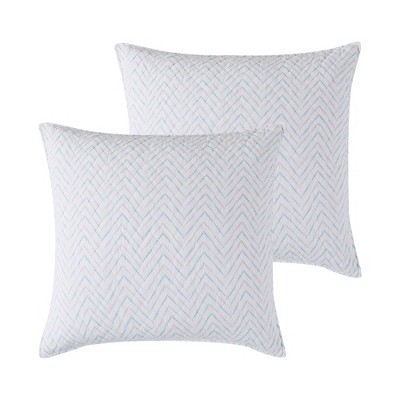 One Threshold Cutwork Pillow Sham Cream Gray Standard Chevron Quilted for sale online 