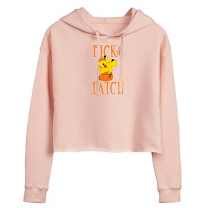 Women's - Pokémon - Pick Of The Patch Cropped Graphic Hoodie - 1 of 3