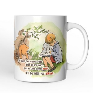 If We're Apart Keep Me in Your Heart Mug, Pooh and Friends Quote for Appreciation (Non-Custom Only)| OrnamentallyYou - 1 of 4
