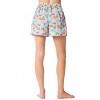 Women's Poly Satin Macarons Printed Pajama Shorts - Peach Love - 3 of 4