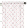 Sweet Jojo Designs Girl Window Curtain Panels Drapes 84in. Ballerina and Ballet Bows Pink and White - 3 of 4