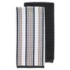 T-fal Solid and Stripe Waffle Kitchen Towel, Two Pack - 2 of 4