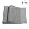 Unique Bargains Durable Heat Resistant Washable Woven PVC Placemat 6 Pcs - 3 of 4