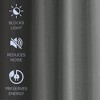 Awesome Home  Brushed Serengeti Stria 100% Blackout Grommet Pair (2 panels) - 3 of 4