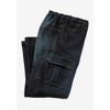 KingSize Relaxed Fit Cargo Denim Look Sweatpants - 4 of 4