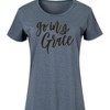Women's - Instant Message - Go In Grace Graphic T-shirt Dress - 2 of 4