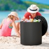 Maggift Large Capacity Ice Bucket with Lid, Portable Ice Bucket Cooler with Table Top, Outdoor Drink Cooler Bar, Durable Easy to Clean, Black 14.76" - 4 of 4