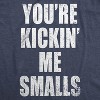 Maternity Kicking Me Smalls Funny T shirt Pregnancy Announcement Novelty Tee - Crazy Dog Maternity T Shirt - 3 of 4