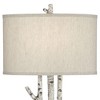 John Timberland White Forest 30 1/4" Tall Faux Birch Tree Large Farmhouse Rustic Country Cottage End Table Lamps Set of 2 Living Room Bedroom Bedside - 4 of 4