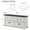 SinCiDo Farmhouse Dresser with 5 Drawer, 45" Wide Horizontal Dresser  Chests for Bedroom, Wood Rustic Dresser for Closets - 2 of 4
