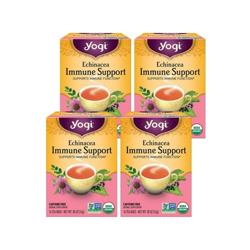 Yogi Tea - Echinacea Immune Support - 64 Ct, 4 Pack : Target
