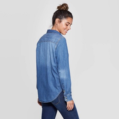 womens denim shirt
