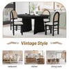 Whisen 5-Piece Round Extendable Dining Table Set with 4 Upholstered Chairs - 4 of 4