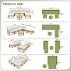 7 Pieces Outdoor Wicker Patio Furniture Sets,Sectional Sofa with Cushions,Freely Combined Rattan Outdoor Patio Conversation Sofa Sets-Coolbibila - 3 of 4
