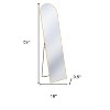 HomeRoots 59" Gold Metal Arch Freestanding and Wall Mount Framed Full Length Mirror - 3 of 4