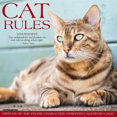 2022 Wall Calendar Cat Rules - Willow Creek Press