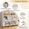 Aoxun Bookshelf Bookcase, Cube Storage Organizer, Wood Display Bookshelf, Storage Shelves - 4 of 4