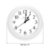 Unique Bargains Battery Operated Decorative Silent Non-Ticking Quartz Wall Clock 9" - 2 of 4