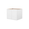 HOMLUX Easy-DIY 36 in W x 24 in D in Shaker White Ready to Assemble Wall Refrigerator Kitchen Cabinet with 2 Doors - 4 of 4