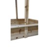 JUJABU 45.30 in. Children's Wooden Sandbox with Adjustable Canopy - 4 of 4