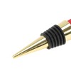 Unique Bargains Bottle Stopper Zinc Alloy TPR Red Green Black Gold Tone 3.94"x1.38"x0.79" 1Pc - 3 of 3