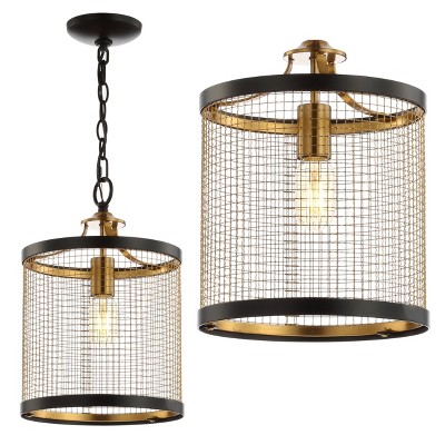 27" 9-light Led Adjustable Iron Urbanna Transitional Modern Chandelier ...