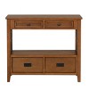 FURNIinspire Console Tables Farmhouse Wood Console Table, Entry Sofa Table with Drawer, Console Table for Entryway, Brown, 13"*36"*31.5" - 4 of 4