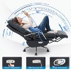 Reclining Office Chair-Power Office Chair with Footrest Electric Power Desk Chair, Big and Tall Office Chair with Auto-Linked Armrests-The Pop Home - 4 of 4