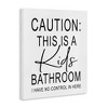 Stupell Industries Kids Bathroom No Control Casual Bathroom Sign, 48" x 36" - 3 of 4