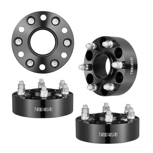 VEVOR Wheel Spacers, 1.25" 6"x5" Wheel Adapters, 6 Lug Forged Spacer, 106.1 mm Bore Hubcentric M12 x1.5 Studs Spacers, Fit for 1979-2023 Toyota,BLACK - 1 of 4