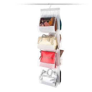 6/8 Pockets Hanging Purse Handbag Organizer Shelf Tote Bag Storage