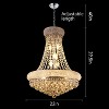 GDFStudio Gould Modern Crystal Chandelier Ceiling Light with LED Bulbs - 3 of 4