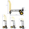NAYSAYE Convertible Hand Truck Dual Purpose Dolly Cart with Swivel Wheels for Warehouse and Home Use, Black, 38"*14"*41" - 4 of 4