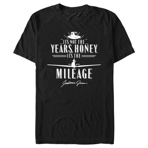 Men's Raiders Of The Lost Ark It's Not The Years Honey It's The Mileage Gold  T-shirt : Target