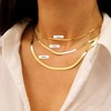 Pompeii3 14k Yellow Gold Herringbone Necklace Women's 16" - 4 of 4