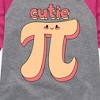 Girls' - Instant Message - Cutie Pi Shirt Tail Raglan Graphic T-shirt - 2 of 4