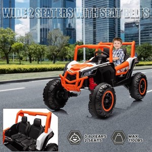 24V 7Ah 2 Seater Ride On Car for Kids, Battery Powered Toy with Remote Control, Electric Vehicle, Electric Off-Road UTV Truck, Led Lights - 1 of 4