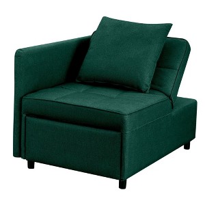 Ainfox 3 in 1 Chaise Lounge Green With A Detachable Back Rest, for Modern Living Room - 1 of 1