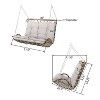 Christopher Knight Home Arruda Outdoor Wicker Porch Swing with Cushions - 3 of 4