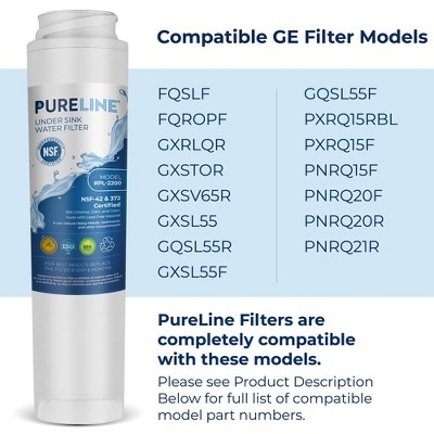 Pureline 3-Pack Under Sink Water Filter Replacement