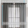 HLC.ME Sheer Voile Transparent Window Treatment Rod Pocket Curtain Panels - Set of 2 - 2 of 4