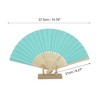 Unique Bargains Halloween Christmas Portable DIY 7-Inch Blank Folding Fan 1 Pc - 2 of 4