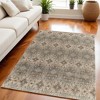 Tan and Gray Geometric Hand Woven Area Rug - 2 of 4