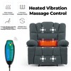 Massage Recliner Chair with Heating, Vibration, Multi-Reclining, and Pillow Top Arm - 4 of 4