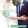 Unique Bargains Ribbon Alloy Outdoor Irregular Flower Lapel Pin 24 Pcs - 4 of 4