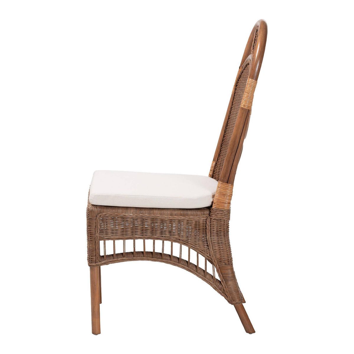 bali & pari Raya Natural Rattan Dining Chair Brown